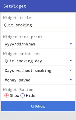 Quit smoking android App screenshot 0