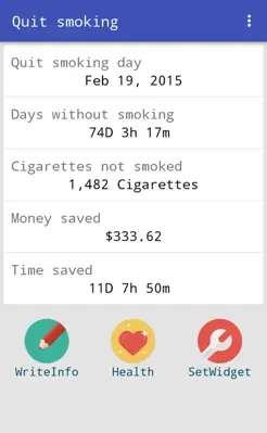 Quit smoking android App screenshot 4